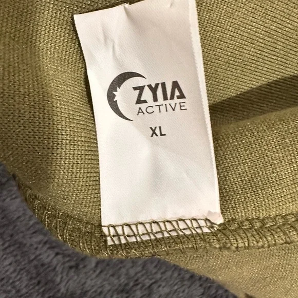Zyia Forest Green Zip Fleece Jacket - Picture 4 of 6